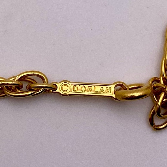 Vintage d'orlan filigree pendant and chain - Picture 5 of 5